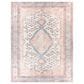 Surya Amelie AML-2326 7"10" x 10"2" Blush, Ivory, Aqua, Peach, Camel and Charcoal Area Rug, , large