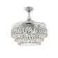Beacon Lighting Veil 48" Ceiling Fan with Clear Blades in Chrome, , large