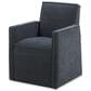 Interlochen Arm Chair with Casters in Selene Indigo, , large