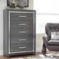 Ashley Lodanna 5-Drawer Chest in Gray, , large