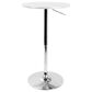 Lumisource Adjustable Bar Table in White and Chrome, , large