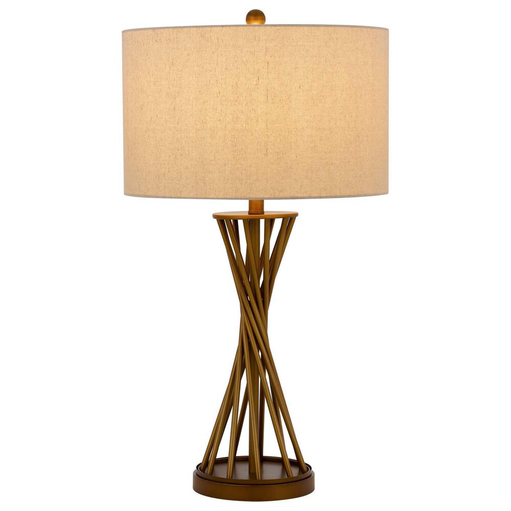 Cal Lighting Urban Metal Table Lamp in Rustic Gold, , large