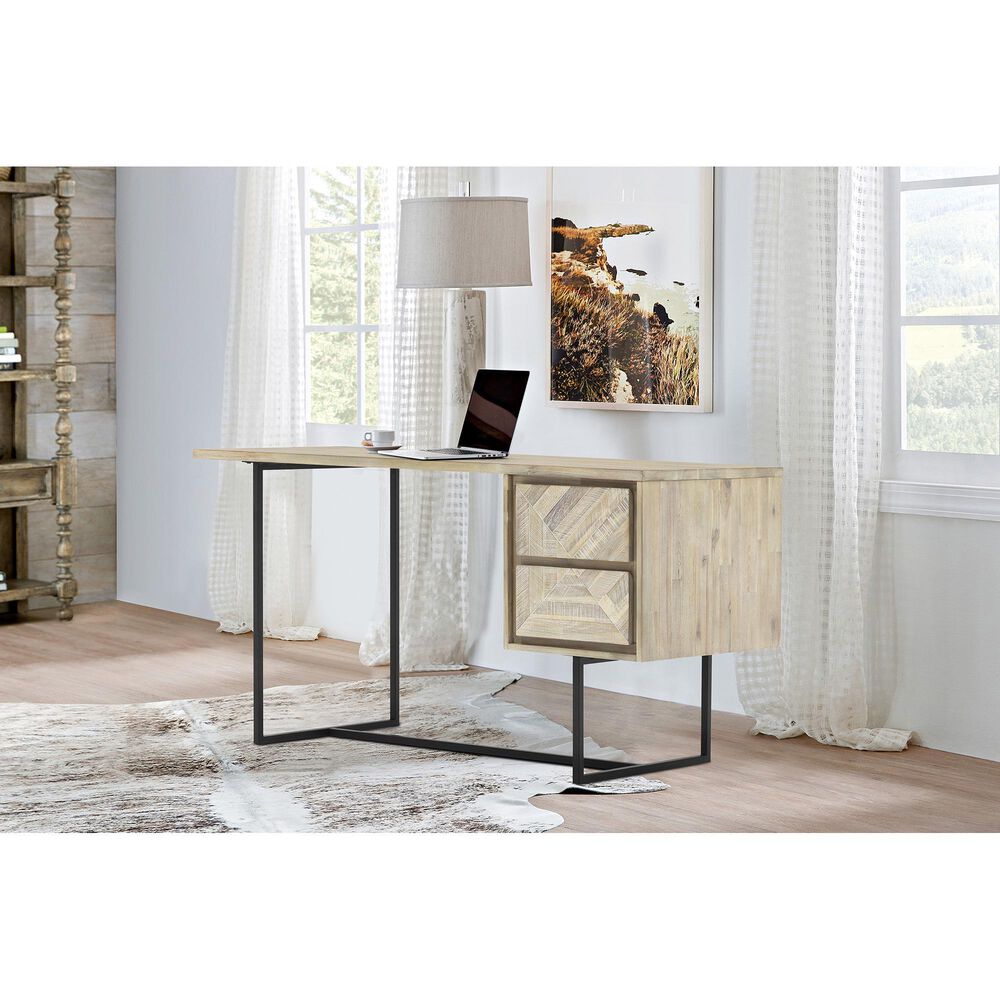 Blue River Peridot Desk in Natural Acacia, , large