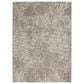 Nourison Metallic 12" x 15" Grey Mocha and Gold Area Rug, , large