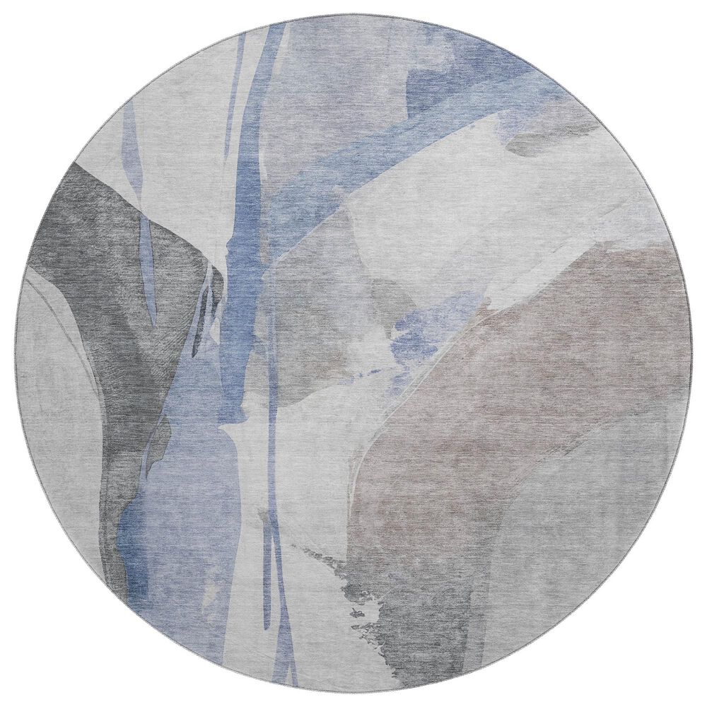 Dalyn Rug Company Ravenna RN7 8" Round Denim Area Rug, , large