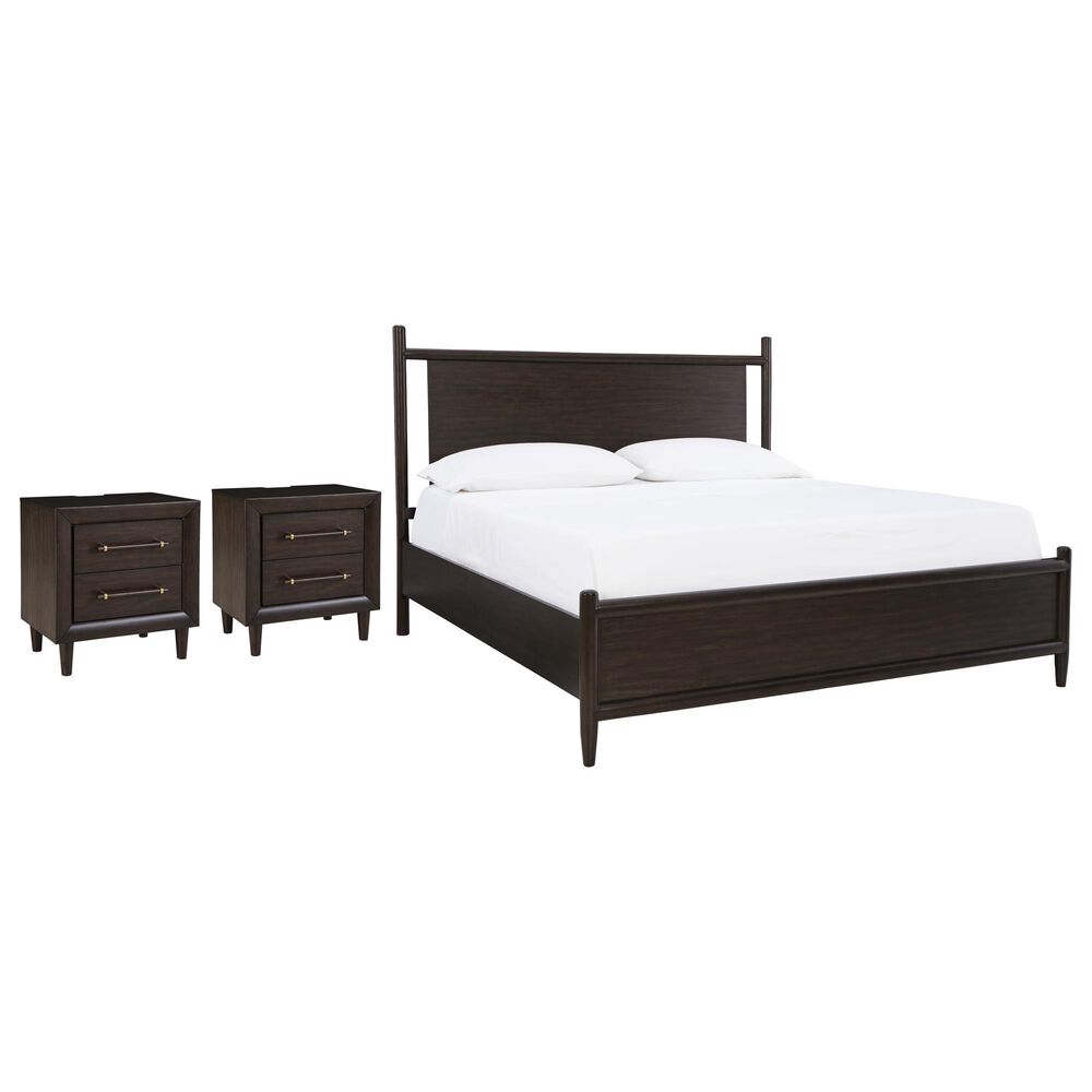 Ashley Dantenton Queen Panel Bed with 2 Nightstands, , large