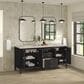 James Martin Vanities Myrrin 72" Double Vanity in Carbon Oak with 3 cm Eternal Jasmine Pearl Quartz Top, , large