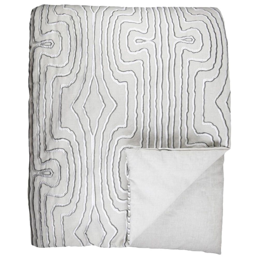 Ann Gish Contour Throw in Natural and Charcoal, , large