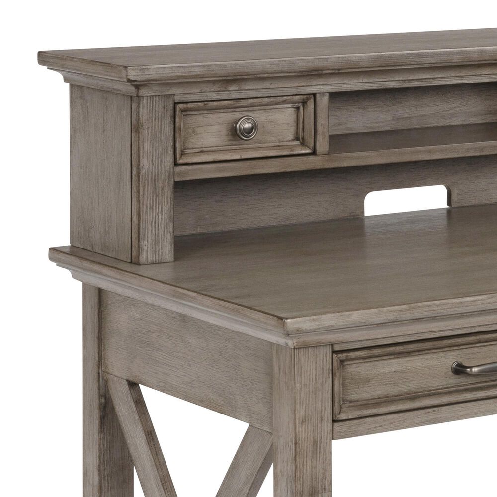 Homestyles Mountain Lodge Desk with Hutch in Gray, , large