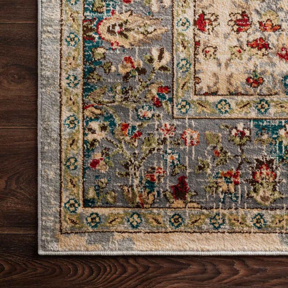 Loloi II Isadora ISA03 8'11" x 12' Sand and Steel Area Rug NFM