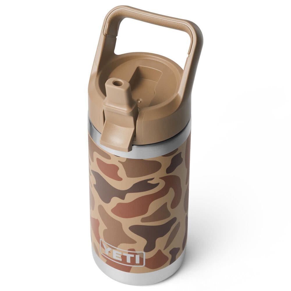 YETI Rambler Jr 12 Oz Kids Water Bottle with Straw Cap in Wetlands Camo, , large