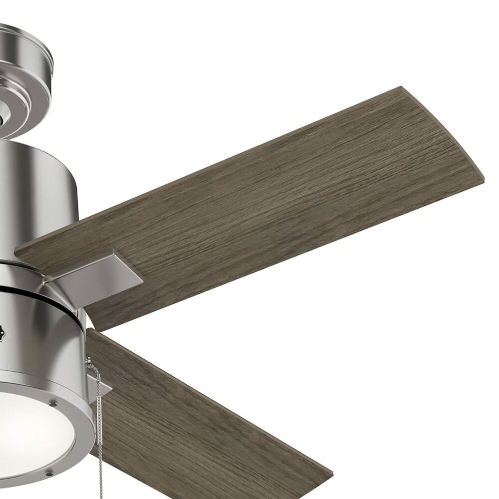 Hunter Beck 42&quot; Ceiling Fan with LED Lights in Brushed Nickel, , large