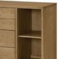 Eastern Shore Newport 4-Drawer Chest in Natural Oak and Matte Black, , large