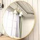 HOMLUX 24" Round Wall Mirror in Gold, , large