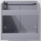 Lexora Home Geneva 24" Single Bathroom Vanity in Dark Grey with 2 cm White Quartz Top and Rectangular Sink, , large