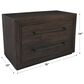 Classic Home Magdalena 2-Drawer Nightstand in Brown, , large