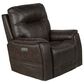 Steve Silver Lexington Triple Power Media Recliner in Saddle Brown, , large