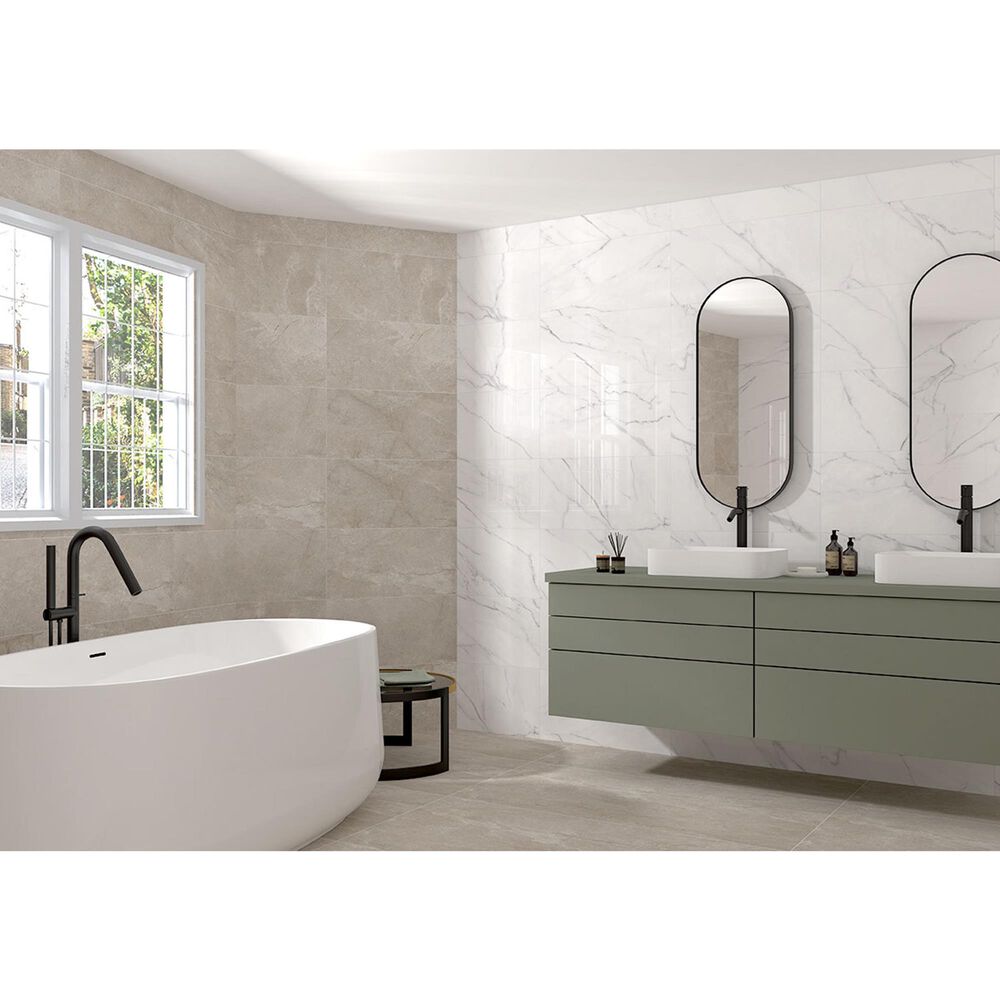 MS International Kaya Calacatta Venato 12&quot; x 24&quot; Matte Porcelain Tile, , large