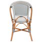 bali & pari Genica Side Chair in Navy Blue, White and Natural Brown, , large