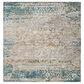 Safavieh Aria ARA156C 6"6" Square Cream and Blue Area Rug, , large