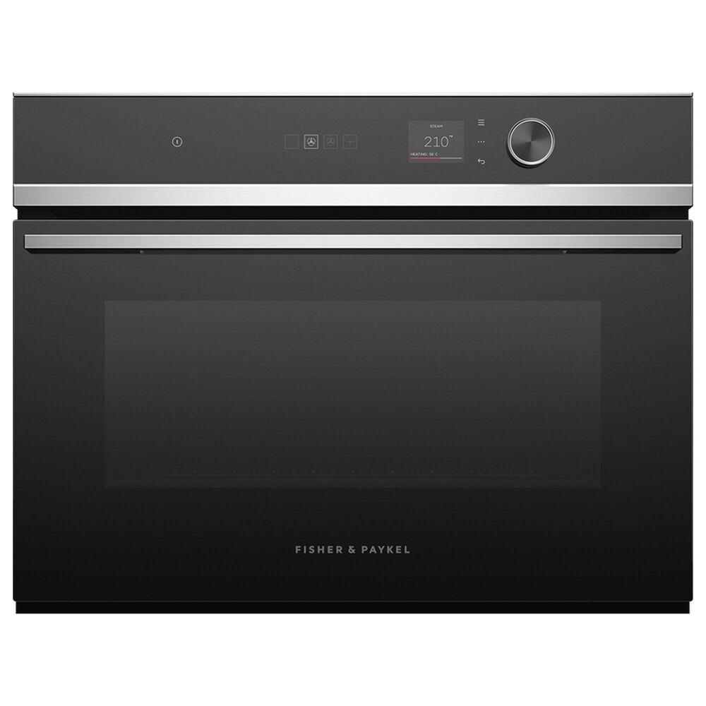 Fisher & Paykel 24 Single Electric Wall Oven with 18-Function and Convection in Black and Stainless Steel, , large