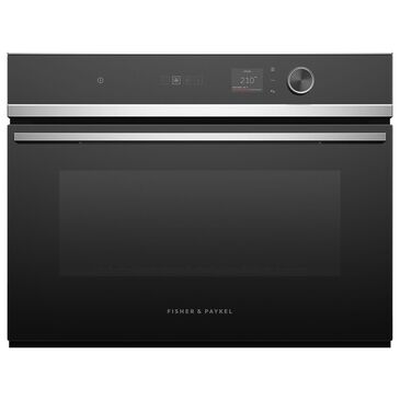 Fisher & Paykel 24 Single Electric Wall Oven with 18-Function and Convection in Black and Stainless Steel, , large