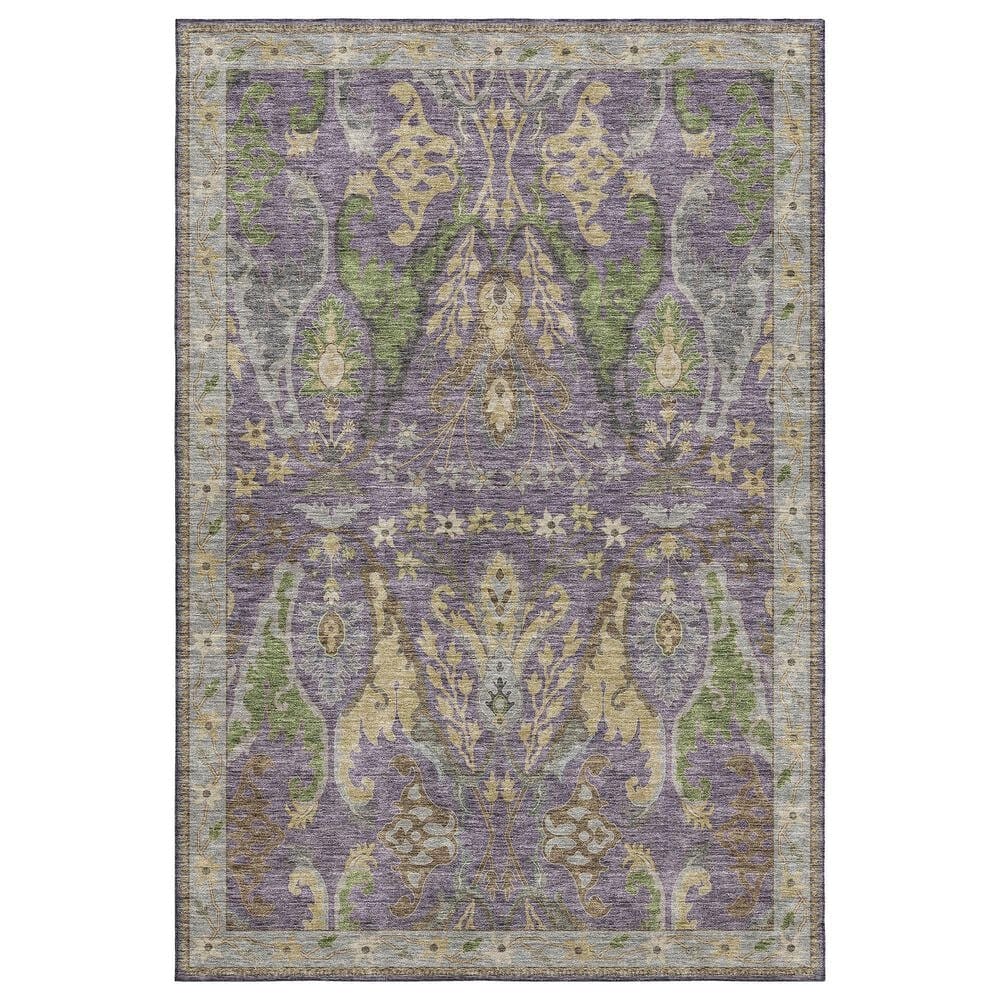 Dalyn Rug Company Hatay HY6 10" x 14" Purple Area Rug, , large