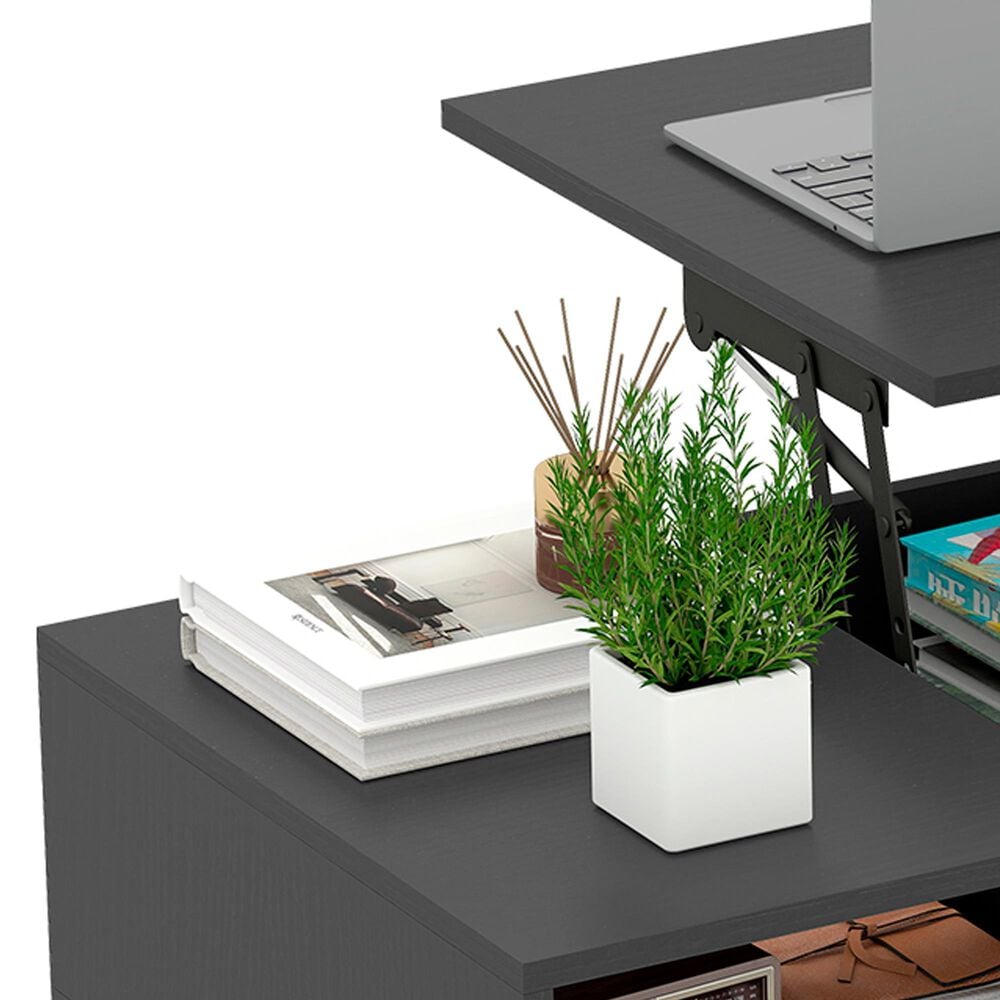 FDW Lift Top Coffee Table in Black, , large