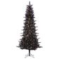 The Gerson Company 7.5" Pre-Lit Tuscany Tinsel Christmas Tree in Black, , large