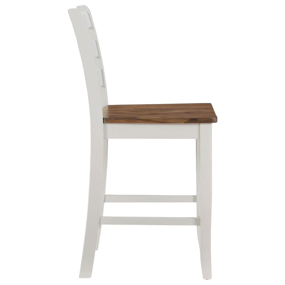 Linon Home Decor Colm Counter Stool in Light Grey and Warm Brown, , large