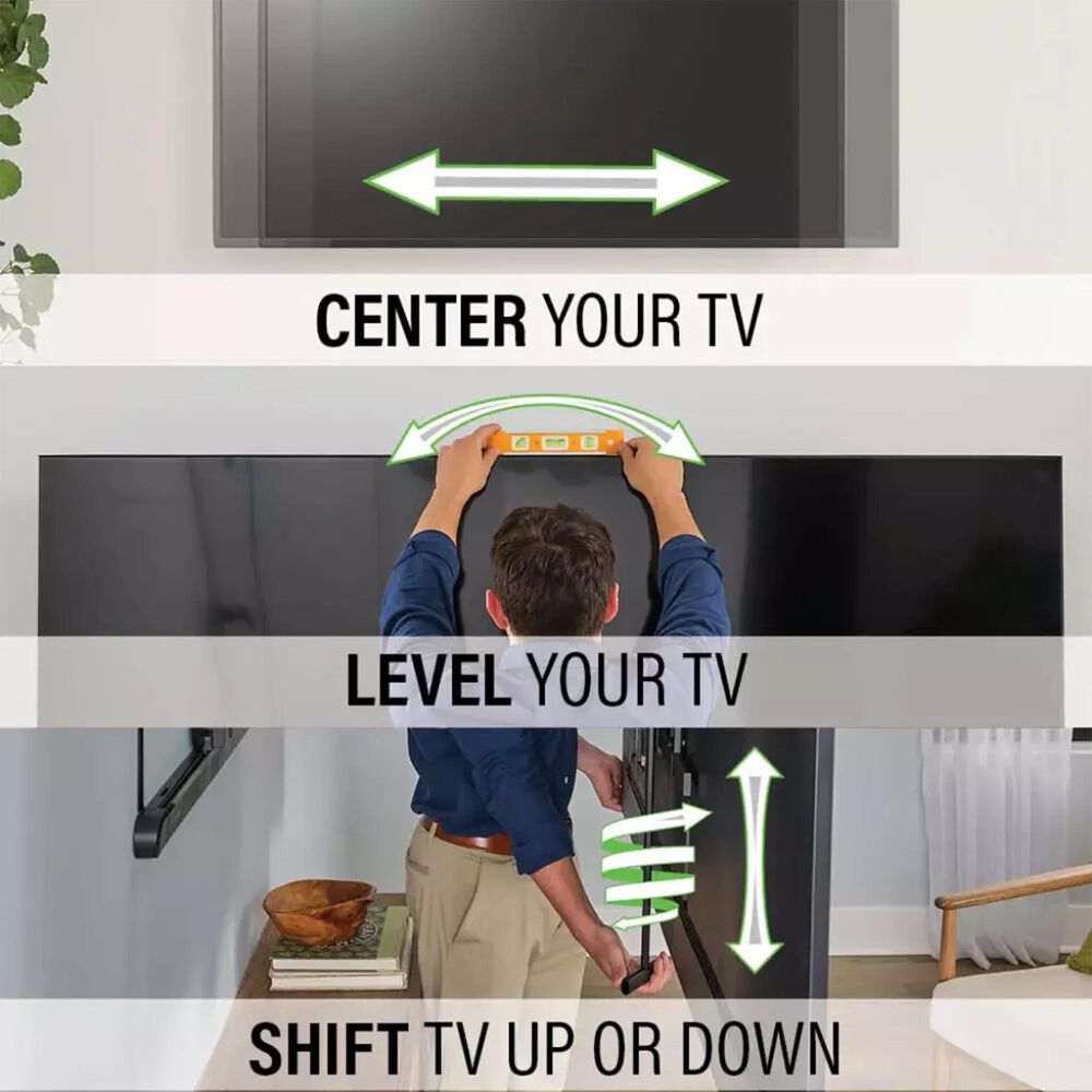 Sanus Advanced Full-Motion 4D + Shift TV Wall Mount for TVs 42&quot;-90&quot;, , large