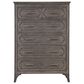 New Heritage Design Lisbon 5-Drawer Chest in Gray and White, , large