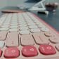 Logitech POP Icon Keys Wireless Bluetooth Keyboard in Rose and Off White, , large