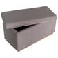 Linden Boulevard Blanche Rectangular Ottoman with Storage in Light Grey, , large