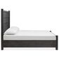 Nicolette Home Plum Creek King Panel Bed in Ravenwood Black, , large