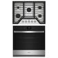 Whirlpool 2-Piece Kitchen Package with 5 Cu. Ft. Single Smart Wall Oven and Gas Cooktop in Fingerprint Resistant Stainless Steel, , large
