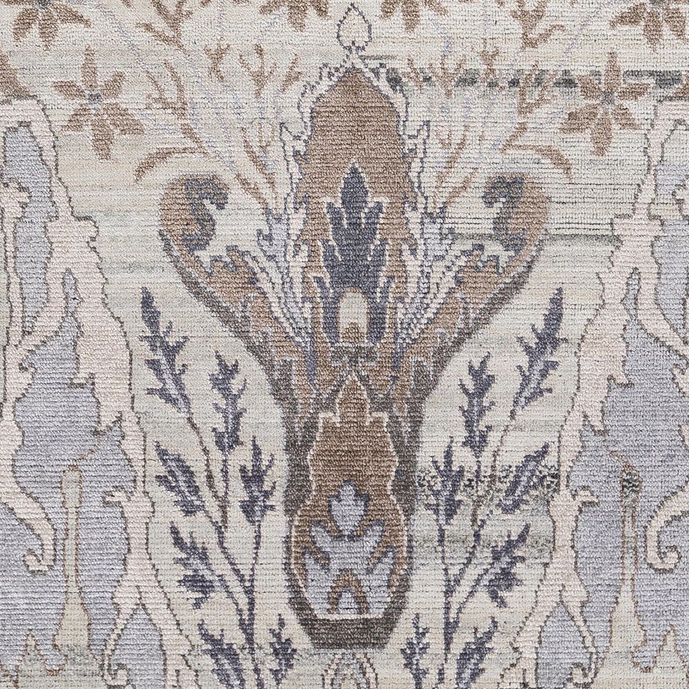 Surya Kushal 10&#39; x 14&#39; Silver Gray, Off White, Gray, Taupe and Ivory Area Rug, , large