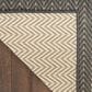 Nourison Horizon HOZ02 Charcoal 8" x 10" Indoor/Outdoor Area Rug, , large