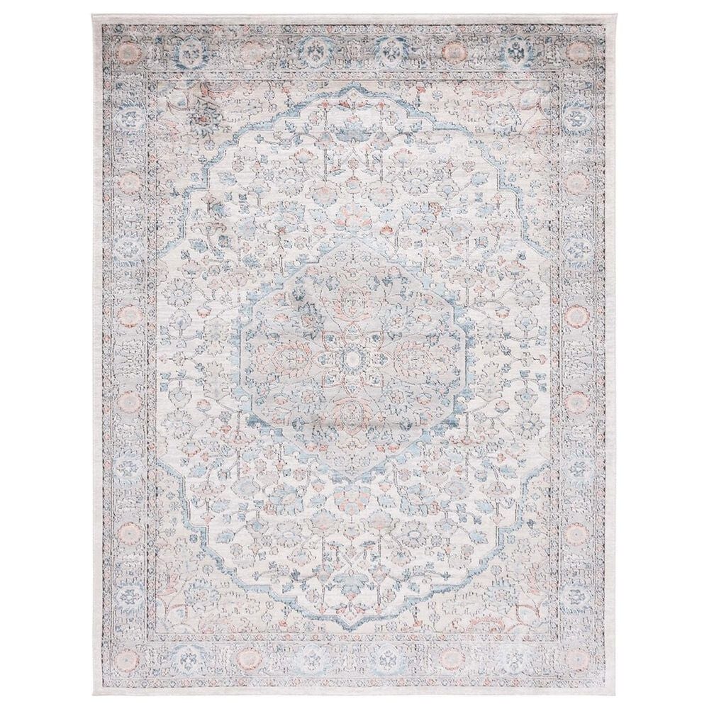 Safavieh Oregon 8" x 10" Grey and Blue Area Rug, , large