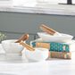 Novogratz Farmhouse Mortar and Pestle in White and Brown (Set of 3), , large