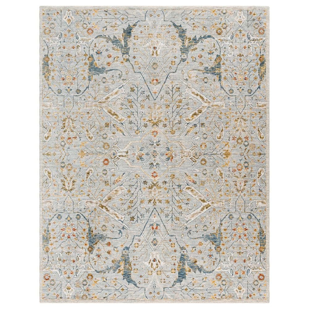 Surya Reina Denim, Light Gray, Cream, Tan, Mustard, Olive and Rust 12&#39; x 15&#39; Area Rug, , large
