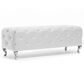 Baxton Studio Stella Accent Bench in White, , large