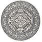 Safavieh Adirondack ADR108R 6" Round Ivory and Navy Area Rug, , large