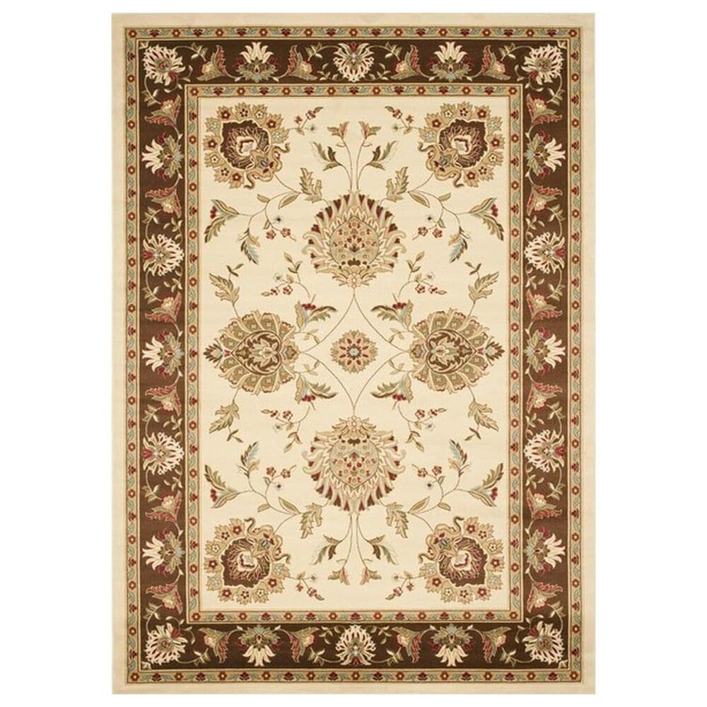 Safavieh Lyndhurst LNH555 8"9" x 12" Ivory and Brown Area Rug, , large