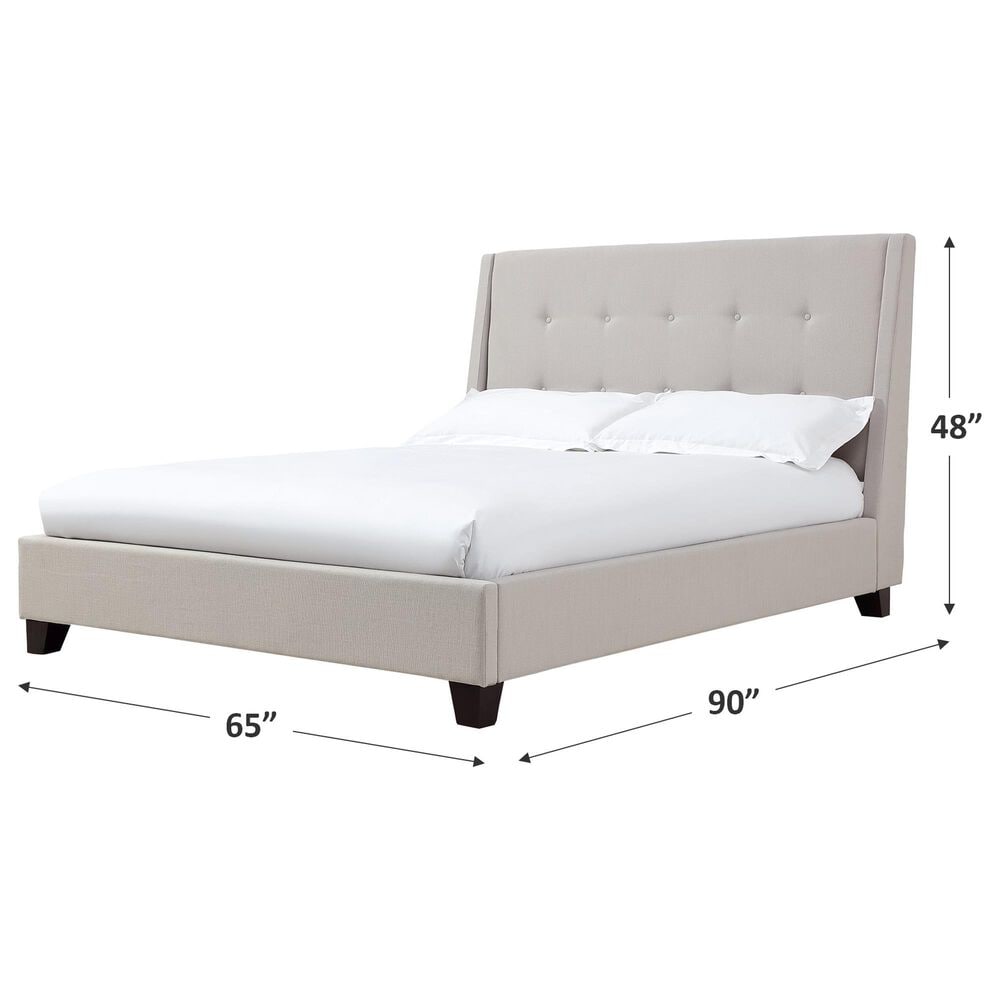 Urban Home Madera Queen Upholstered Platform Bed in Putty, , large