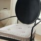 Hooker Furniture Ciao Bella Arm Chair with Tuscan White Cushion in Black (Set of 2), , large