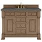 James Martin Vanities Brookfield 48" Single Bathroom Vanity in Pecan with 3 cm Parisien Bleu Quartz Top and Rectangular Sink, , large