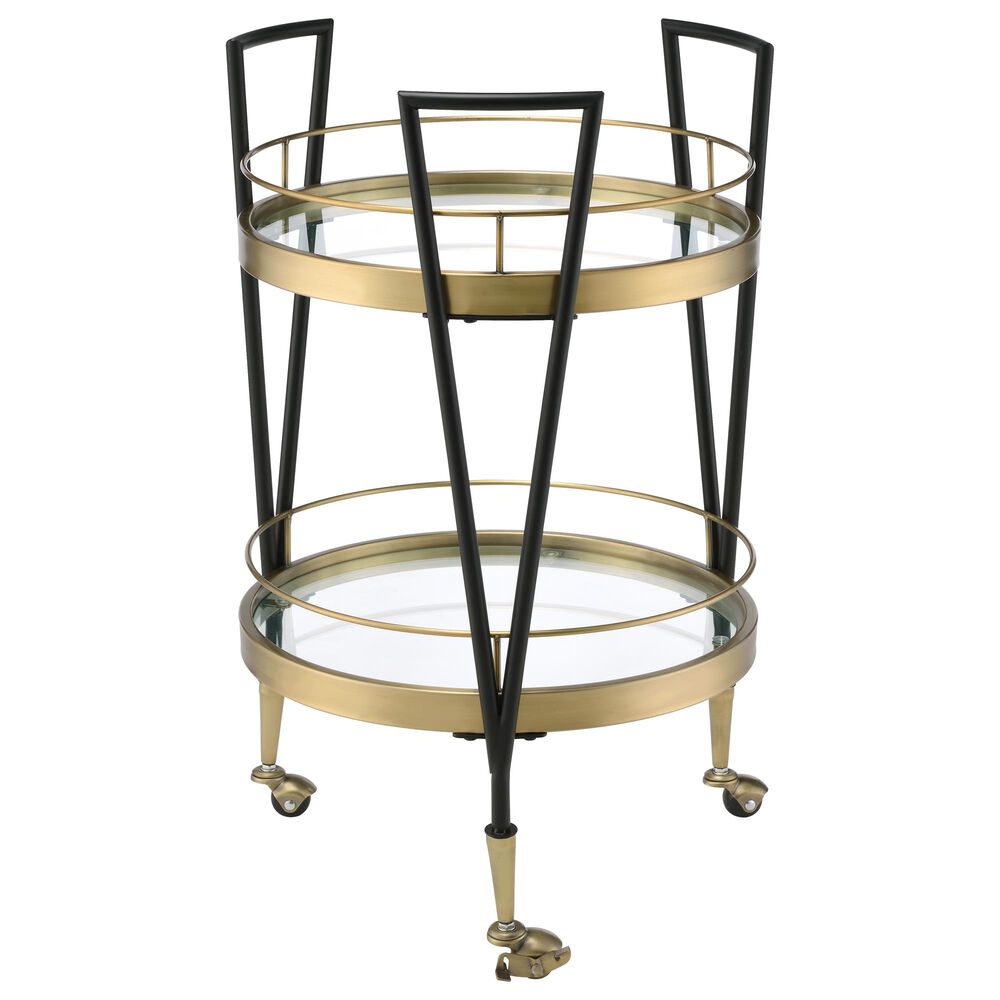 Gunnison Co. Vries Serving Cart in Black, , large