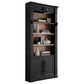 Wycliff Bay Willow Lane 94" Bookcase with Ladder in Ebony Black and Natural Oak, , large