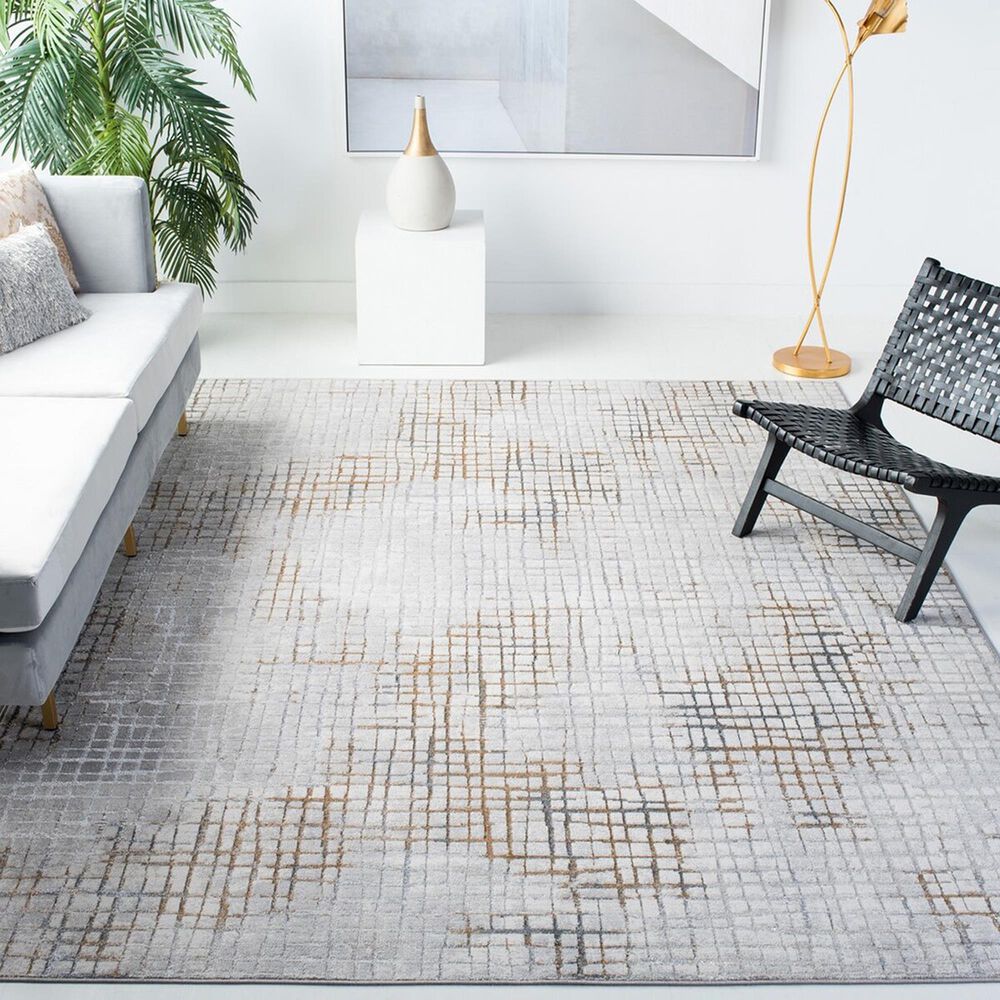 Safavieh Orchard  ORC672 9&#39; x 12&#39; Grey and Gold Area Rug, , large